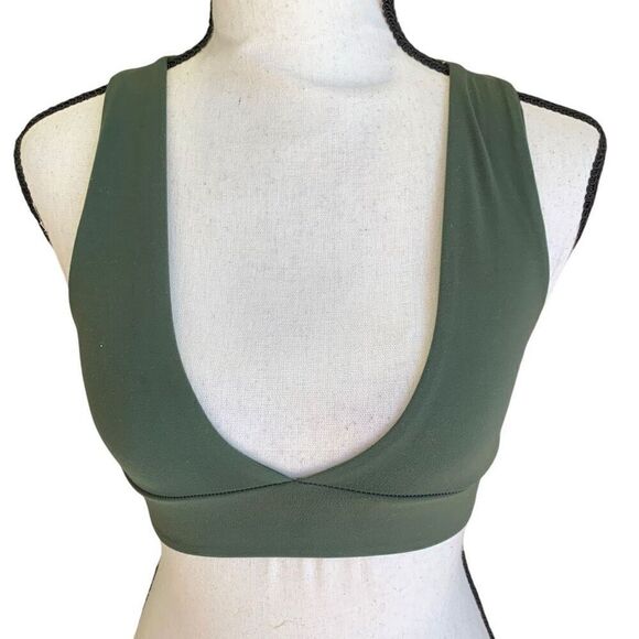 Aritzia TNA Sportsbra Olive Green Low-Cut 2XS - Picture 1 of 9